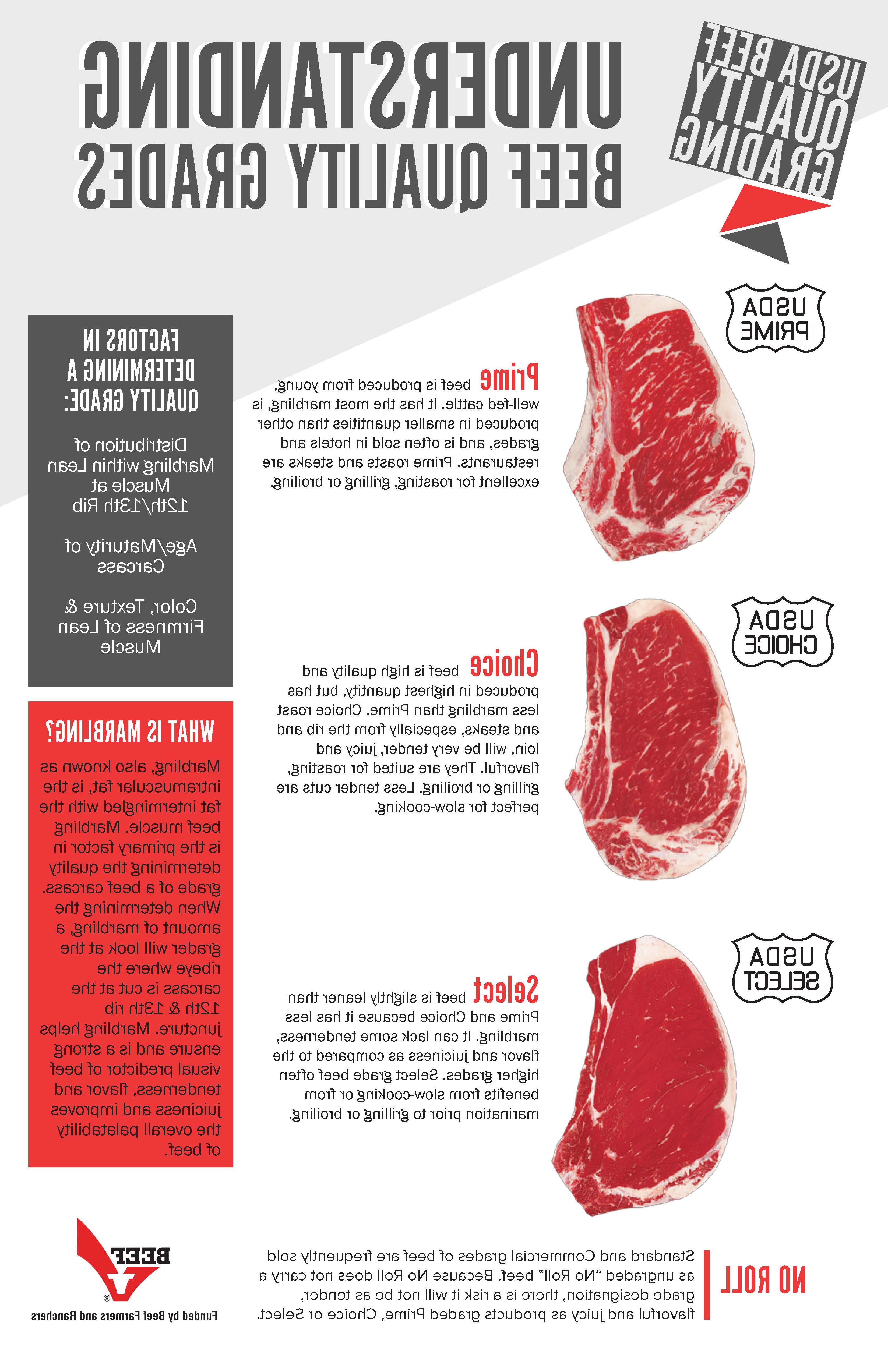 Beef grades infographic